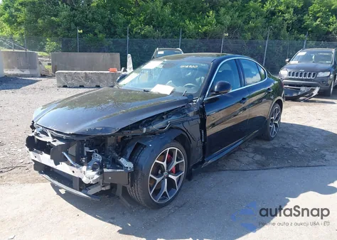 2019 Alfa Romeo Giulia Awd from USA, damaged, VIN ZARFANAN6K7612900